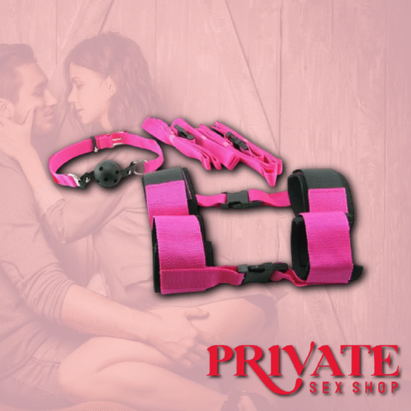 PD3842-00 Kit de amarre pasional Pink Passion Bondage - Imagen 2