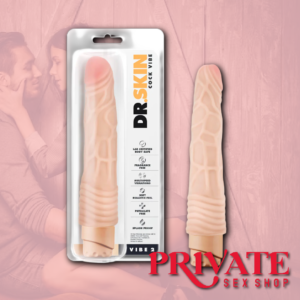 Dr. Skin By Blush® | Cock Vibe 2 Realistic Beige 9-Inch Long Vibrating Dildo