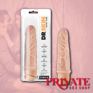 Dr. Skin By Blush® | Cock Vibe 3 Realistic Beige 7.25-Inch Long Vibrating Dildo