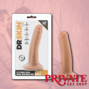 Dr. Skin By Blush® | Realistic Vanilla 5.5-Inch Long Dildo With Suction Cup Base
