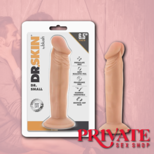 Dr. Skin By Blush® | Dr. Small Realistic Vanilla 6.5-Inch Long Dildo With Suction Cup Base