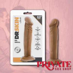 Dr. Skin By Blush® | Dr. Small Realistic Mocha 6.5-Inch Long Dildo With Suction Cup Base