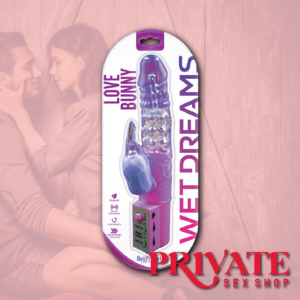 HP2904 Wet Dreams Love Bunny-Purple 9.5"